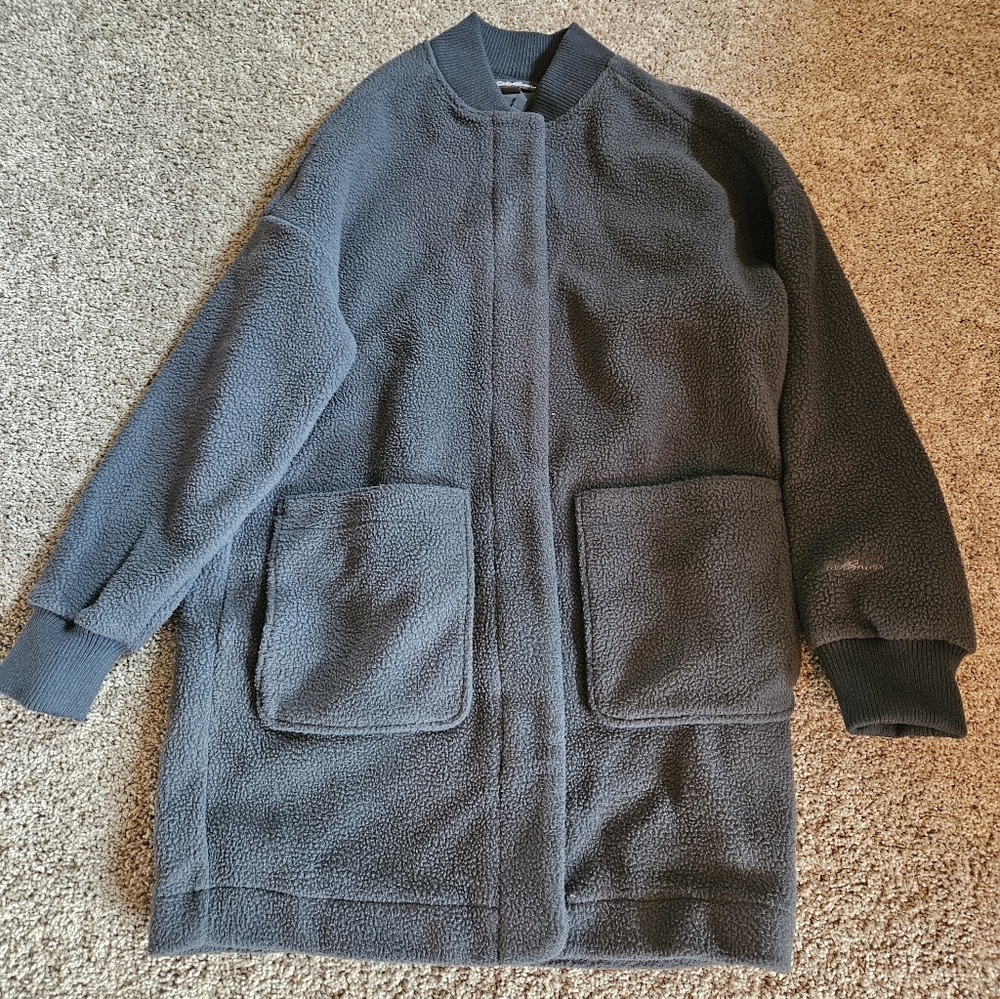Eddie Bauer Gray Fleece Coat